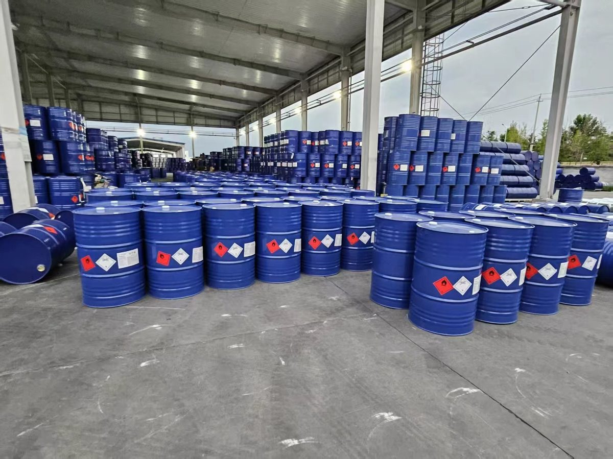 VASTEC Chemical warehouse with chemical drums stored in organized rows