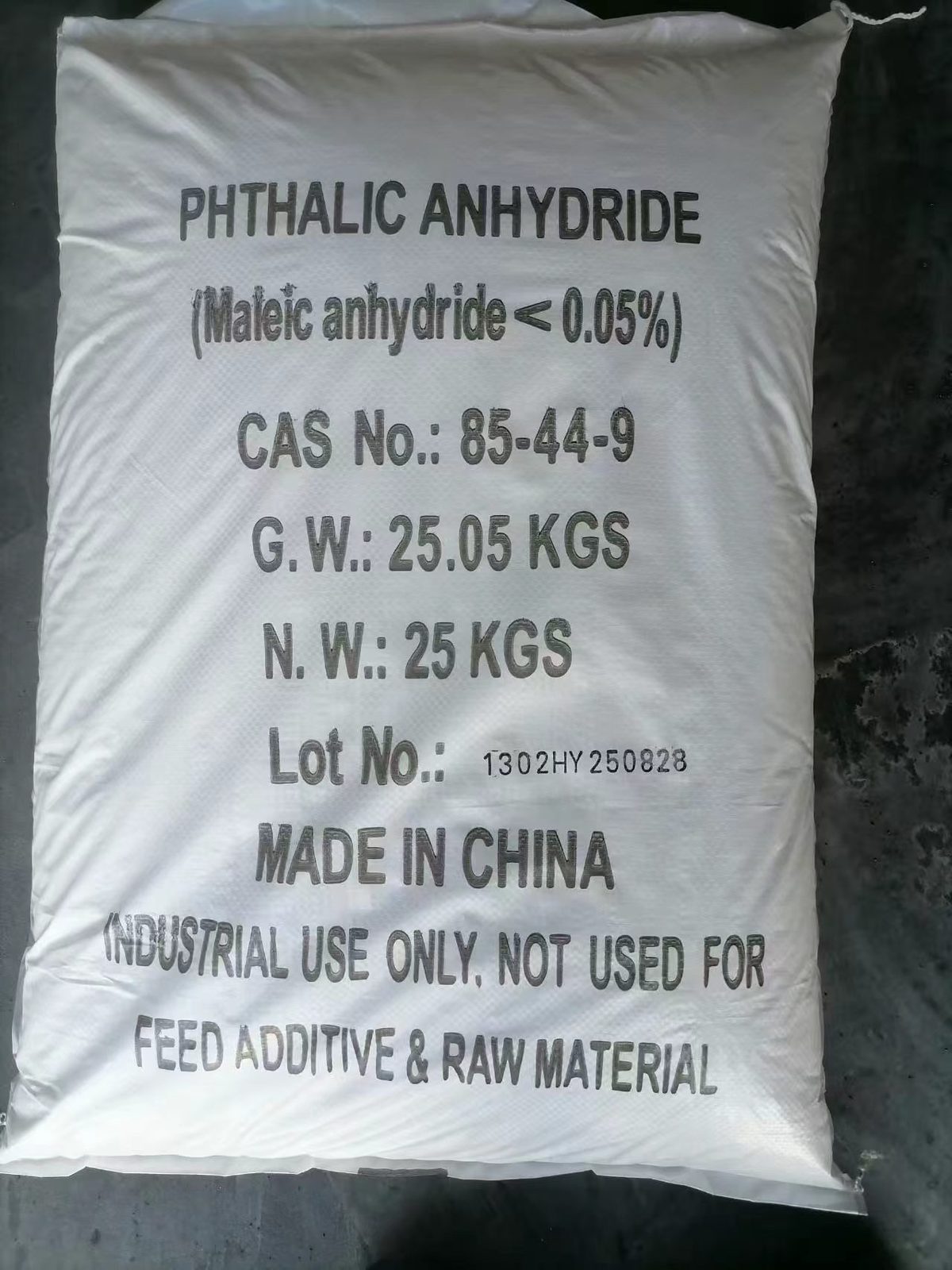 25KG woven bag for Phthalic Anhydride (PA) - CAS 85-44-9